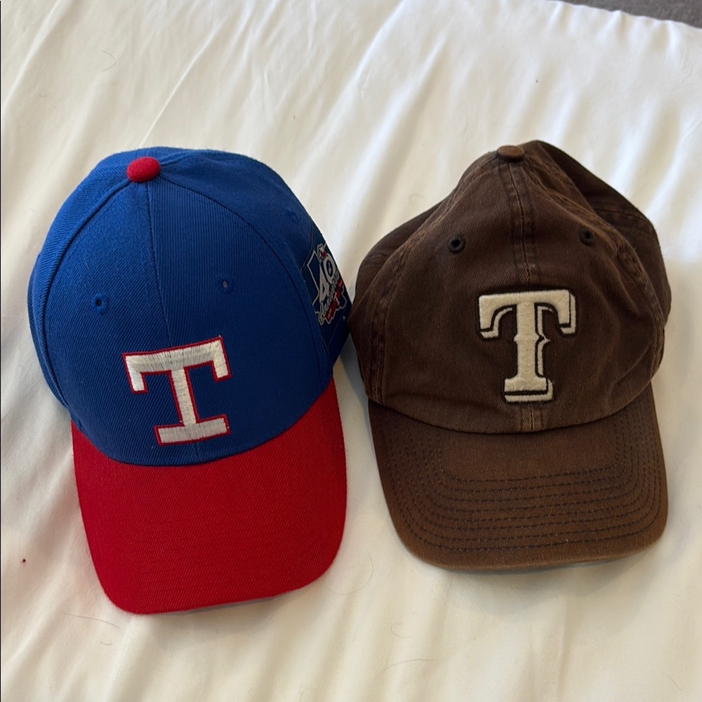 Set of 2 Texas Rangers Hat Set